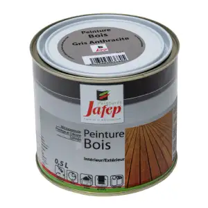 Peinture bois gris anthracite Jafep