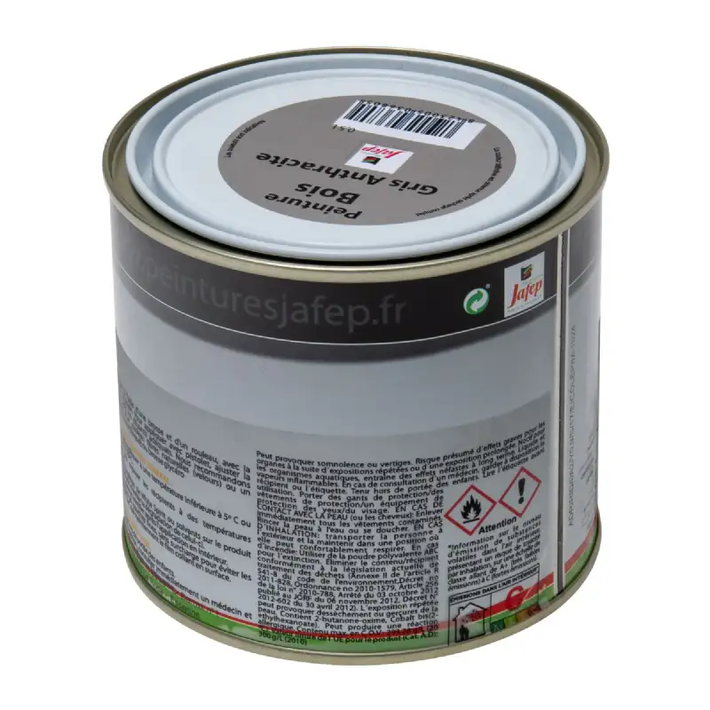 Peinture bois gris anthracite Jafep