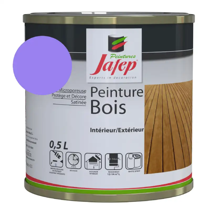 Peinture bois lavande Jafep