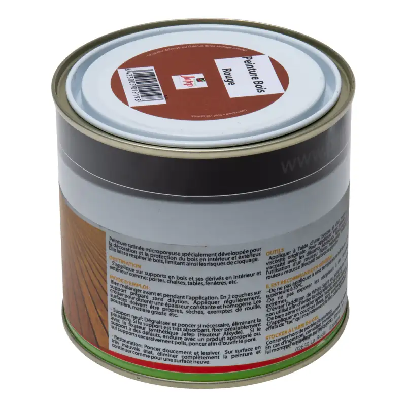 Peinture bois rouge Jafep