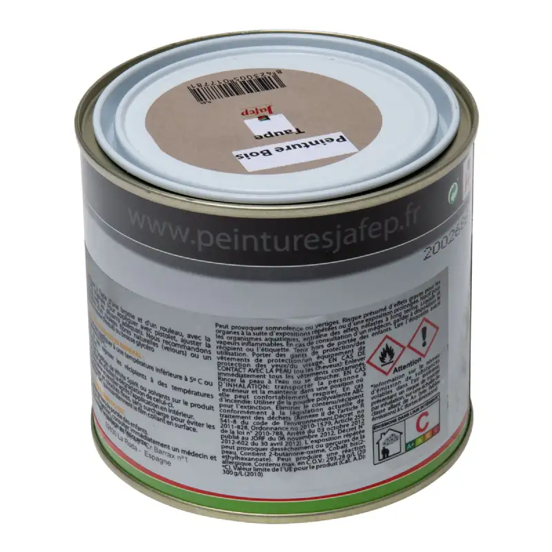 Peinture bois taupe Jafep