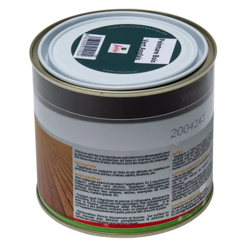 Peinture bois vert anglais Jafep