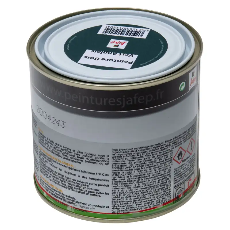 Peinture bois vert anglais Jafep