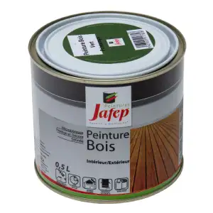 Peinture bois vert printemps 0,5l Jafep