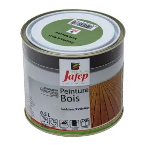 Peinture bois vert savane 0,5l Jafep