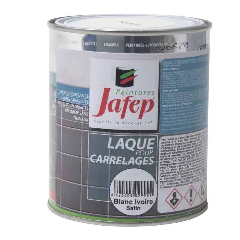 Peinture carrelage blanc ivoire 750ml