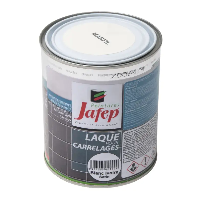 Peinture carrelage blanc ivoire 750ml