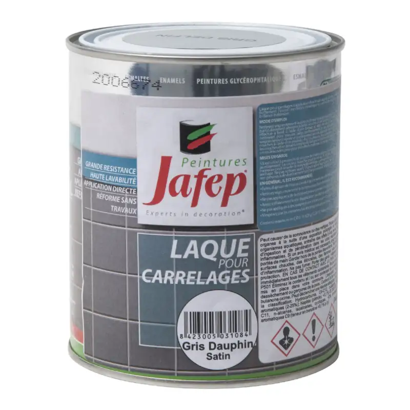 Peinture carrelage gris dauphin 750ml