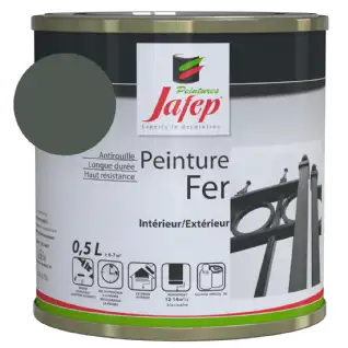 Peinture fer antirouille vert saule  0,5L