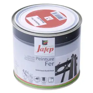 Peinture fer antirouille rouge vif Jafep