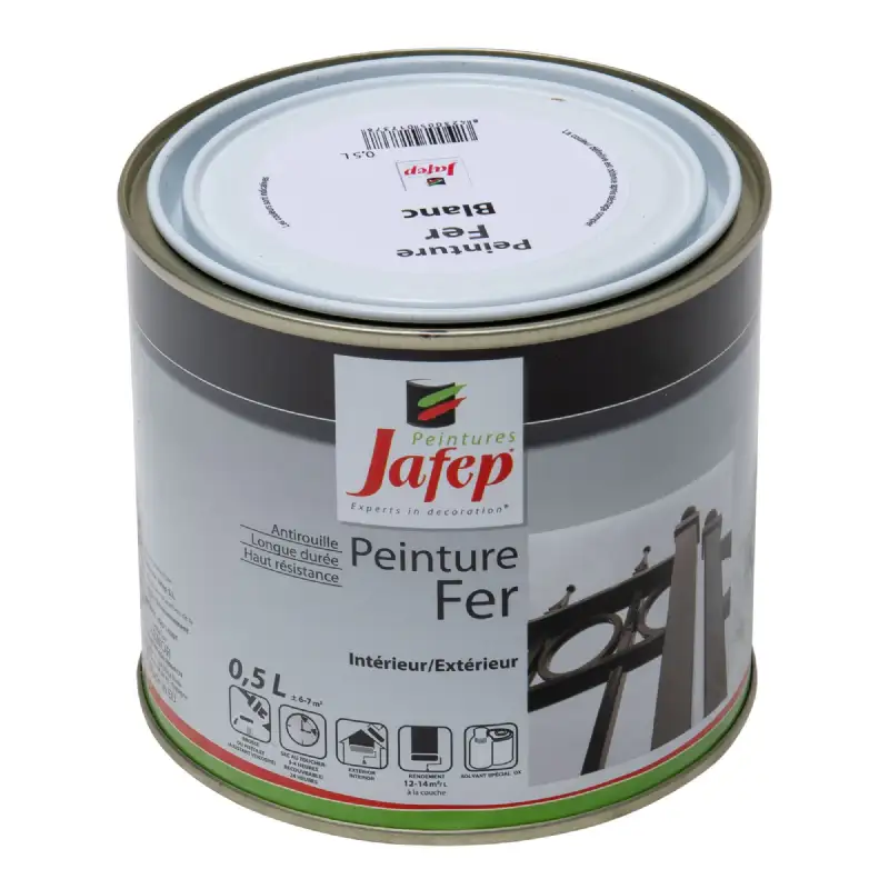 Peinture fer antirouille blanc Jafep