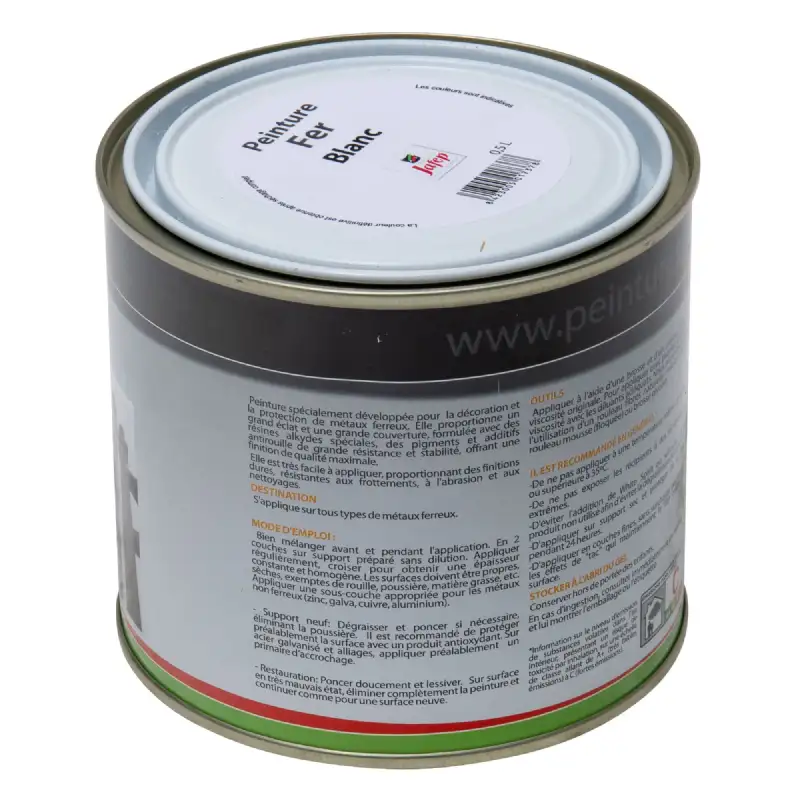 Peinture fer antirouille blanc Jafep