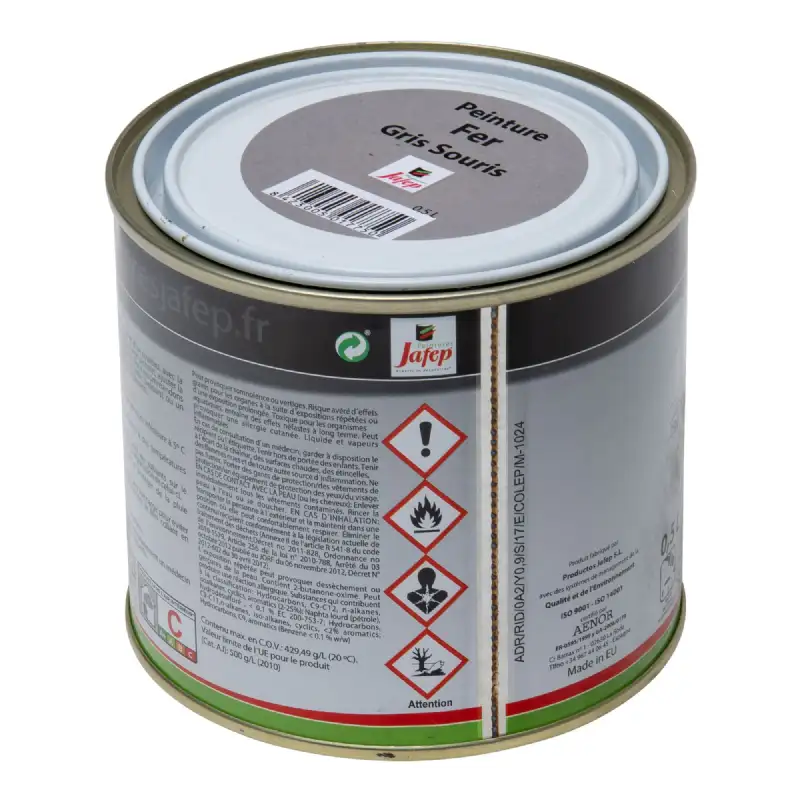 Peinture fer antirouille gris souris Jafep