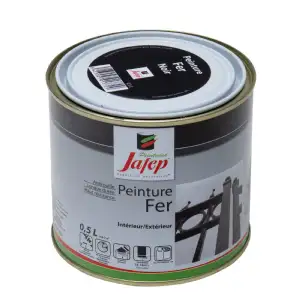 Peinture fer antirouille noir 0,5l