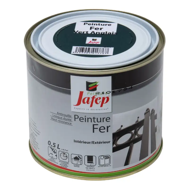 Peinture fer antirouille vert anglais Jafep