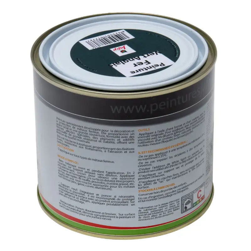 Peinture fer antirouille vert anglais Jafep