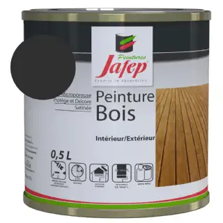 Peinture bois gris anthracite Jafep