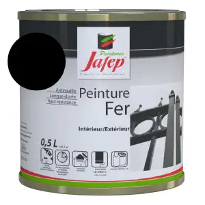 Peinture fer antirouille noir 0,5l