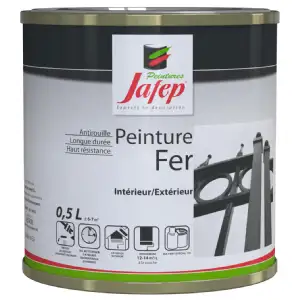 Peinture fer antirouille noir 0,5l