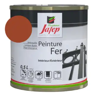 Peinture fer antirouille rouge 0,5L