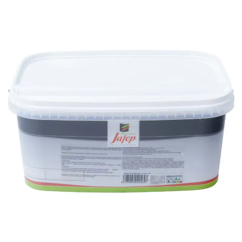 Peinture mur et plafond acrylique mat gris acier (2,5L) Jafep