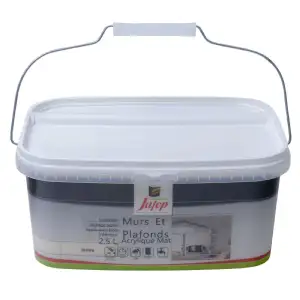 Peinture mur et plafond acrylique mat ivoire (2,5L) Jafep