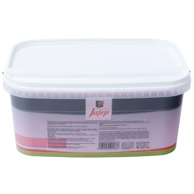 Peinture mur et plafond acrylique mate rouge vif (2,5L) Jafep