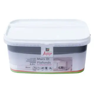 Peinture mur et plafond satinée mauve (2,5L) Jafep