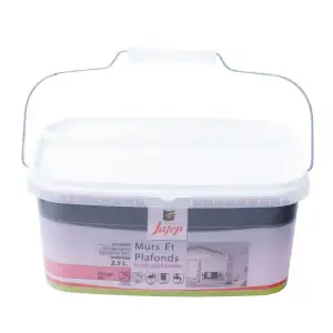 Peinture mur et plafond satinée rouge vif (2,5L) Jafep