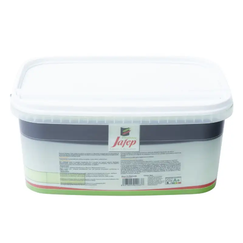 Peinture mur et plafond satinée citron vert (2,5L) Jafep