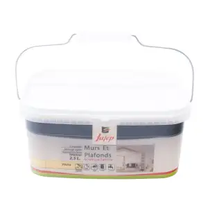 Peinture mur et plafond satinée pêche (2,5L) Jafep