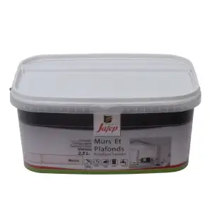 Peinture mur et plafond satinée mauve (2,5L) Jafep