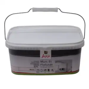 Peinture mur et plafond satinée mauve (2,5L) Jafep