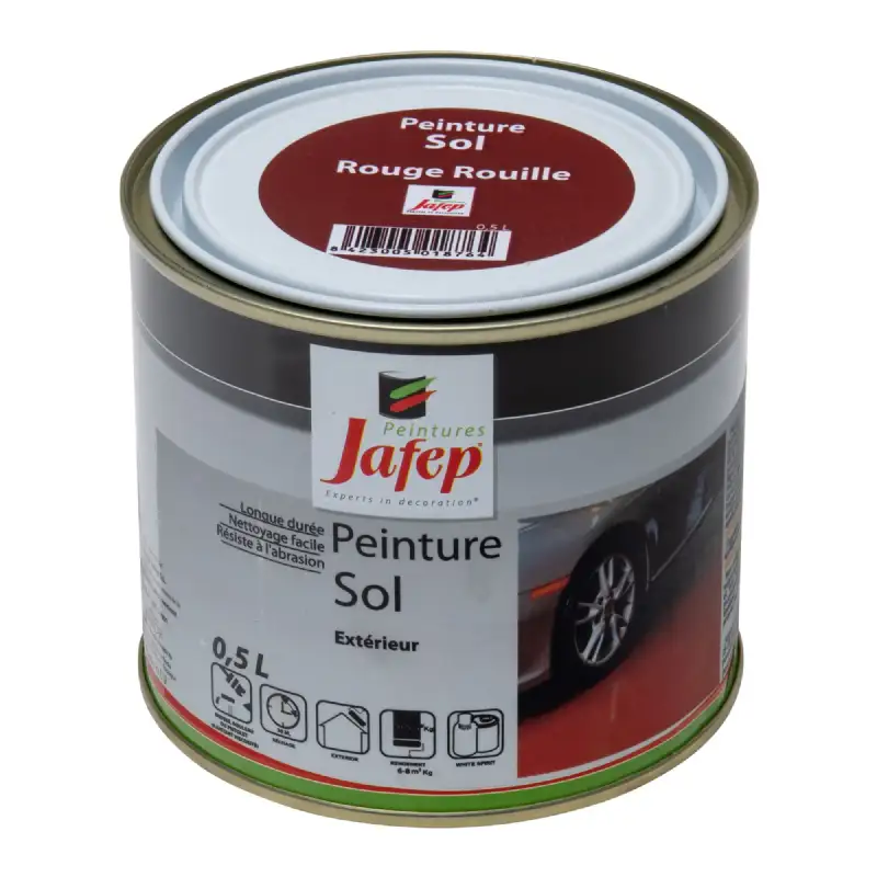 Peinture sol rouge rouille Jafep