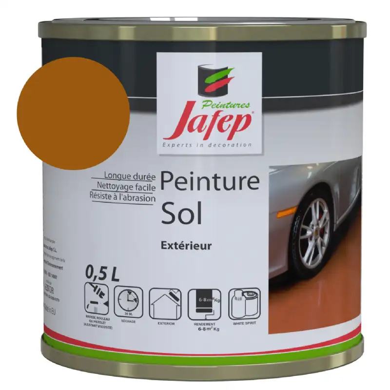 Peinture sol rouge rouille Jafep