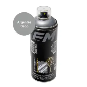 Bombe de peinture déco argenté 400ml