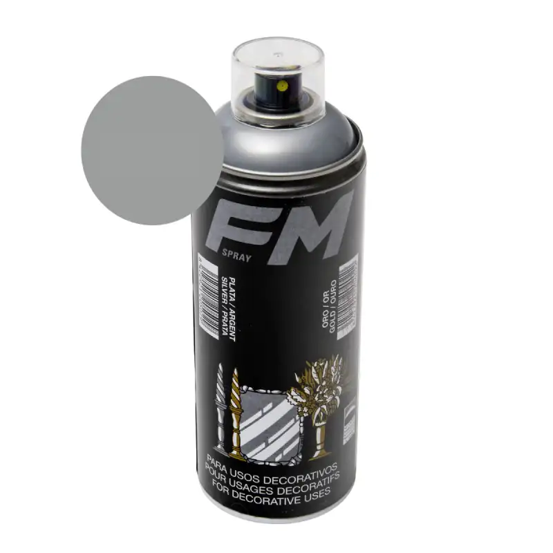 Bombe de peinture déco argenté 400ml