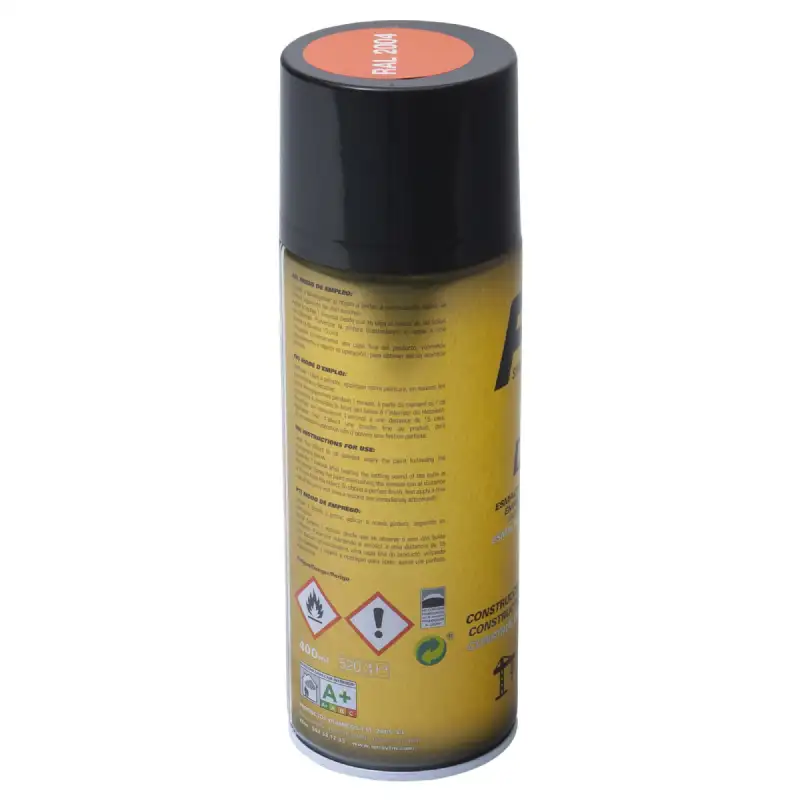 Bombe de peinture orange pur 400ml