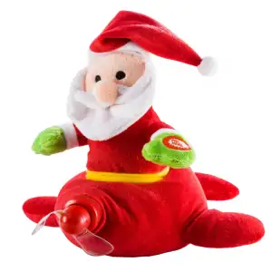 Peluche avion et père noel chantant