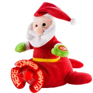 Peluche avion et père noel chantant