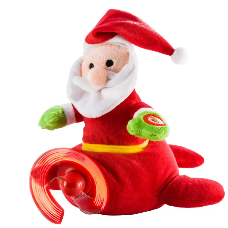 Peluche avion et père noel chantant