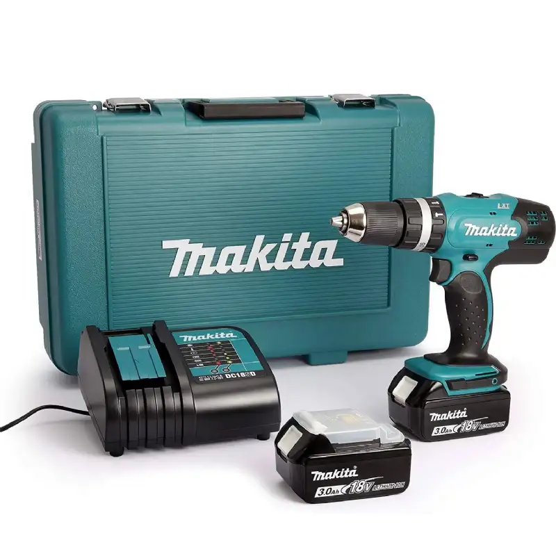 Perceuse visseuse à percussion 18v 2 batteries Makita