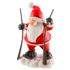 Père Noel grand bâton en raquettes 11.5cm