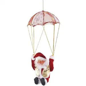 Père noël  en parachute 20cm