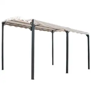 Pergola  4 x 3 m 5pieds avec toile