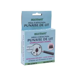 Piège à détection punaise de lit (Lot de 2) Insectovert de Subito