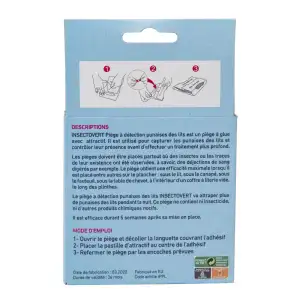 Piège à détection punaise de lit (Lot de 2) Insectovert de Subito