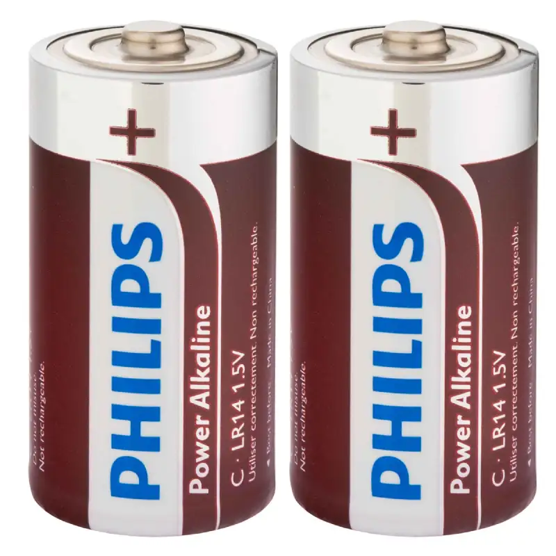 Pile philips lr14 (c) alcaline 2pcs