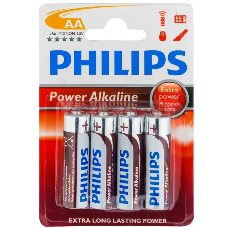 Pile philips lr6 (aa) alcaline 4pcs