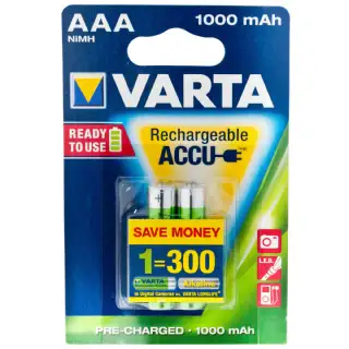 Pile rechargeable AAA R3 Varta 2 pièces